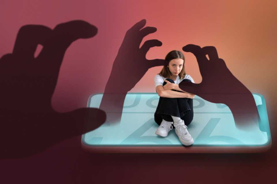 A smartphone screen displaying mental health resources for youth.
