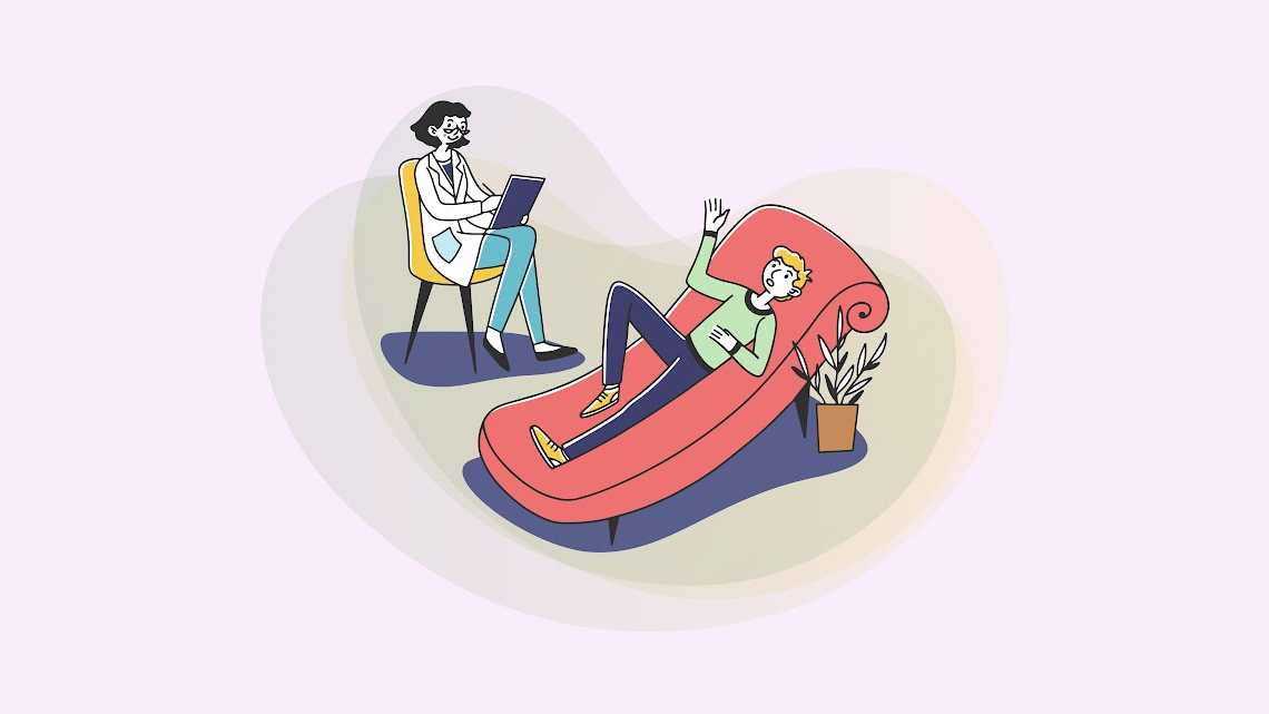 Doctor and patient discussing mental health during a checkup