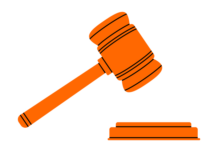 Illustration of a judge’s gavel, symbolizing judgment and the idea that your attachment style does not define you.